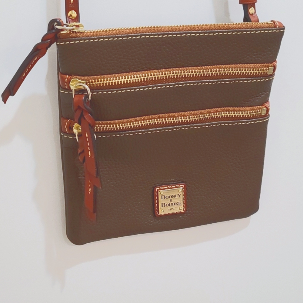 Dooney & Bourke triple zip crossbody bag